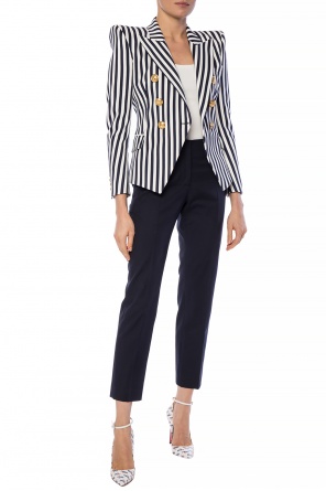 Patterned blazer with peak lapels, zdjęcie 2 Patterned blazer with peak lapels od Balmain